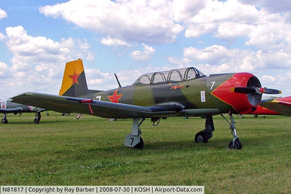 N81817, 1972 Nanchang CJ-6A C/N 2851260, Nanchang CJ-6A [2851260] Oshkosh-Wittman Regional Airport~N 30/07/2008