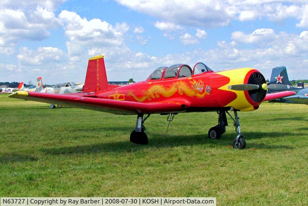 N63727, 1977 Nanchang CJ-6A C/N 1832035, Nanchang CJ-6A [1832035] Oshkosh-Wittman Regional Airport~N 30/07/2008