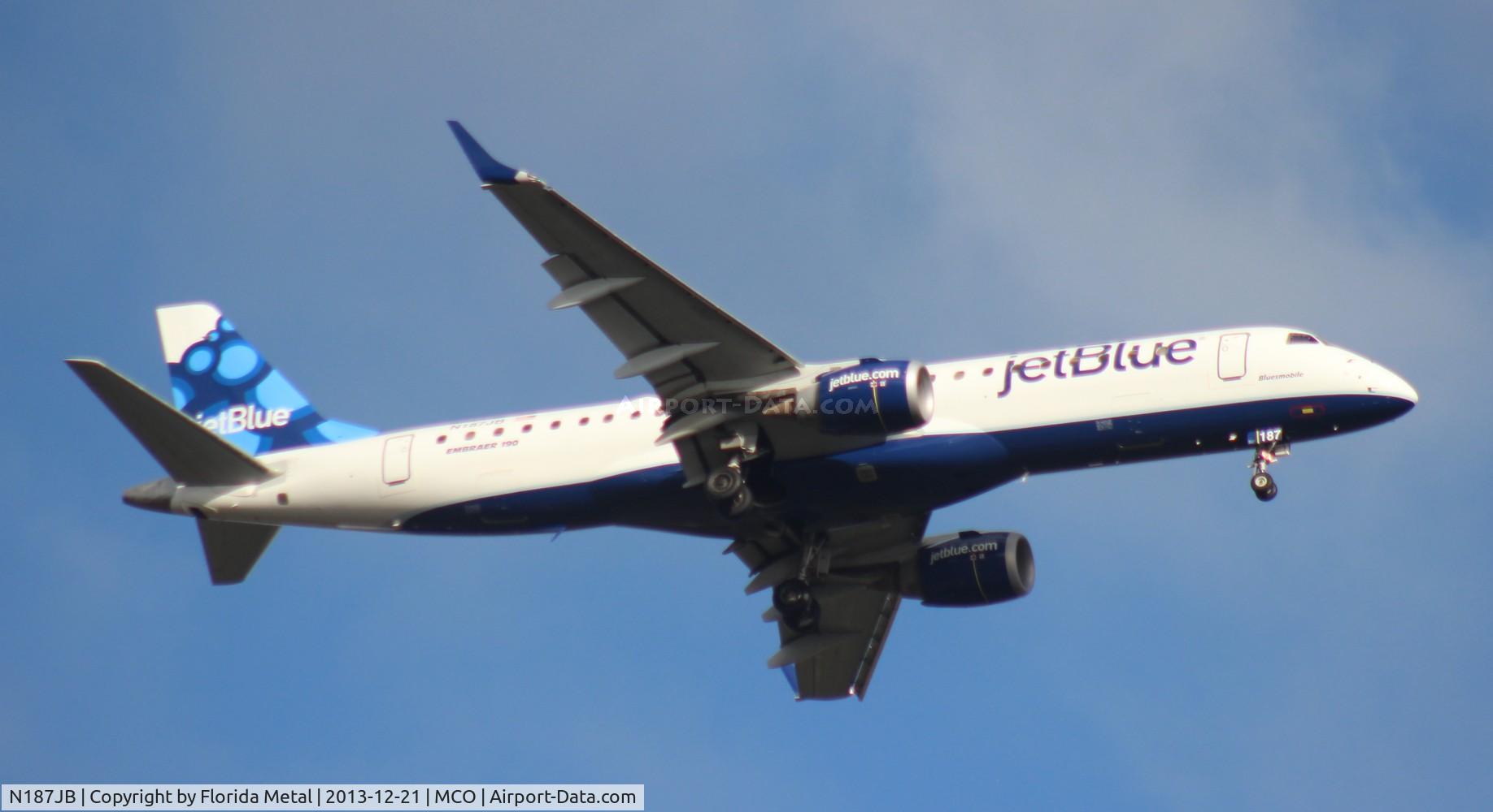 N187JB, 2005 Embraer 190AR (ERJ-190-100IGW) C/N 19000009, Jet Blue E190