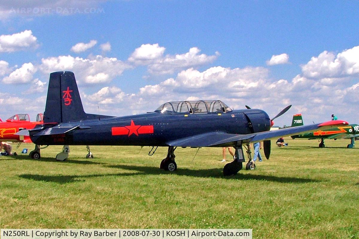 N250RL, 1968 Nanchang CJ-6A C/N 2432066, Nanchang CJ-6A [2432066] Oshkosh-Wittman Regional Airport~N 30/07/2008