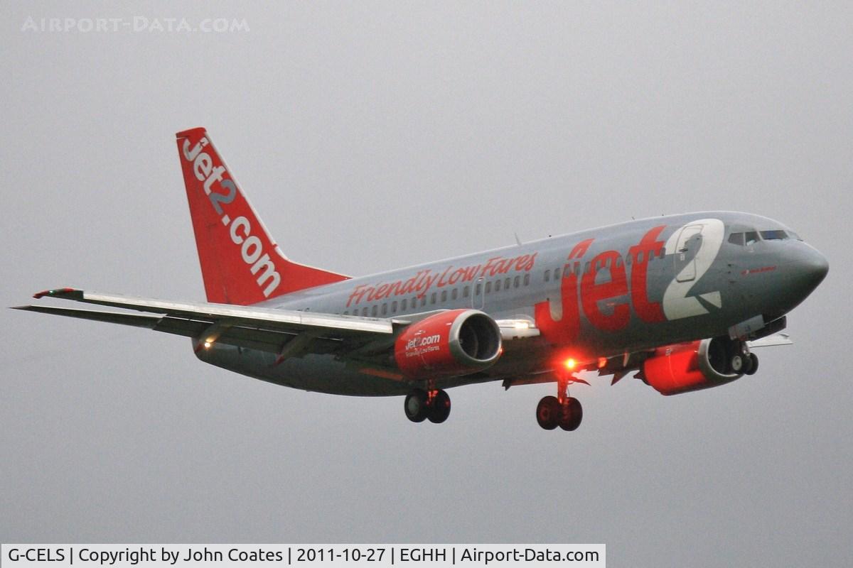 G-CELS, 1986 Boeing 737-377 C/N 23660, Approach to 26