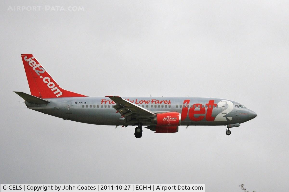 G-CELS, 1986 Boeing 737-377 C/N 23660, Finals to 26