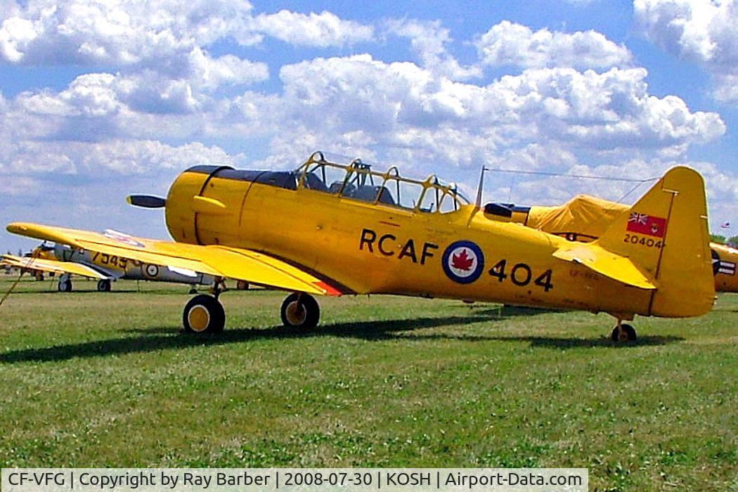 CF-VFG, 1952 Canadian Car & Foundry T-6 Harvard Mk.4 C/N CCF4-195, Canadian Car & Foundary Harvard IV [CCF4-195] Oshkosh-Wittman Regional Airport~N 30/07/2008