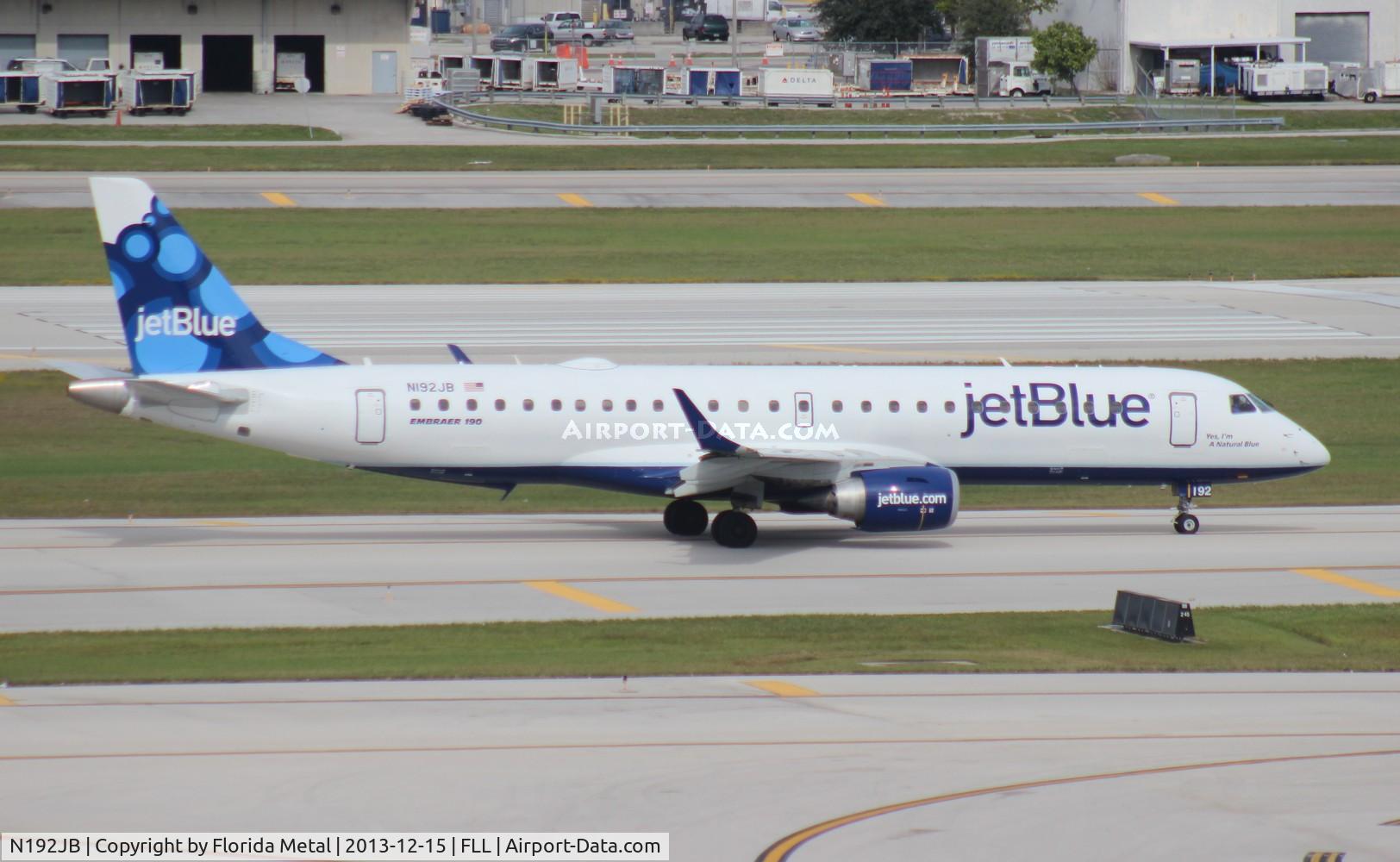 N192JB, 2005 Embraer 190AR (ERJ-190-100IGW) C/N 19000014, Jet Blue E190
