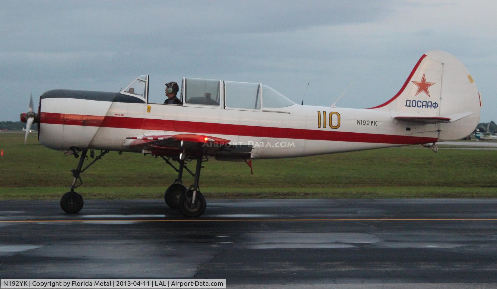 N192YK, 1990 Yakovlev Yak-52 C/N 9011008, Yak 52