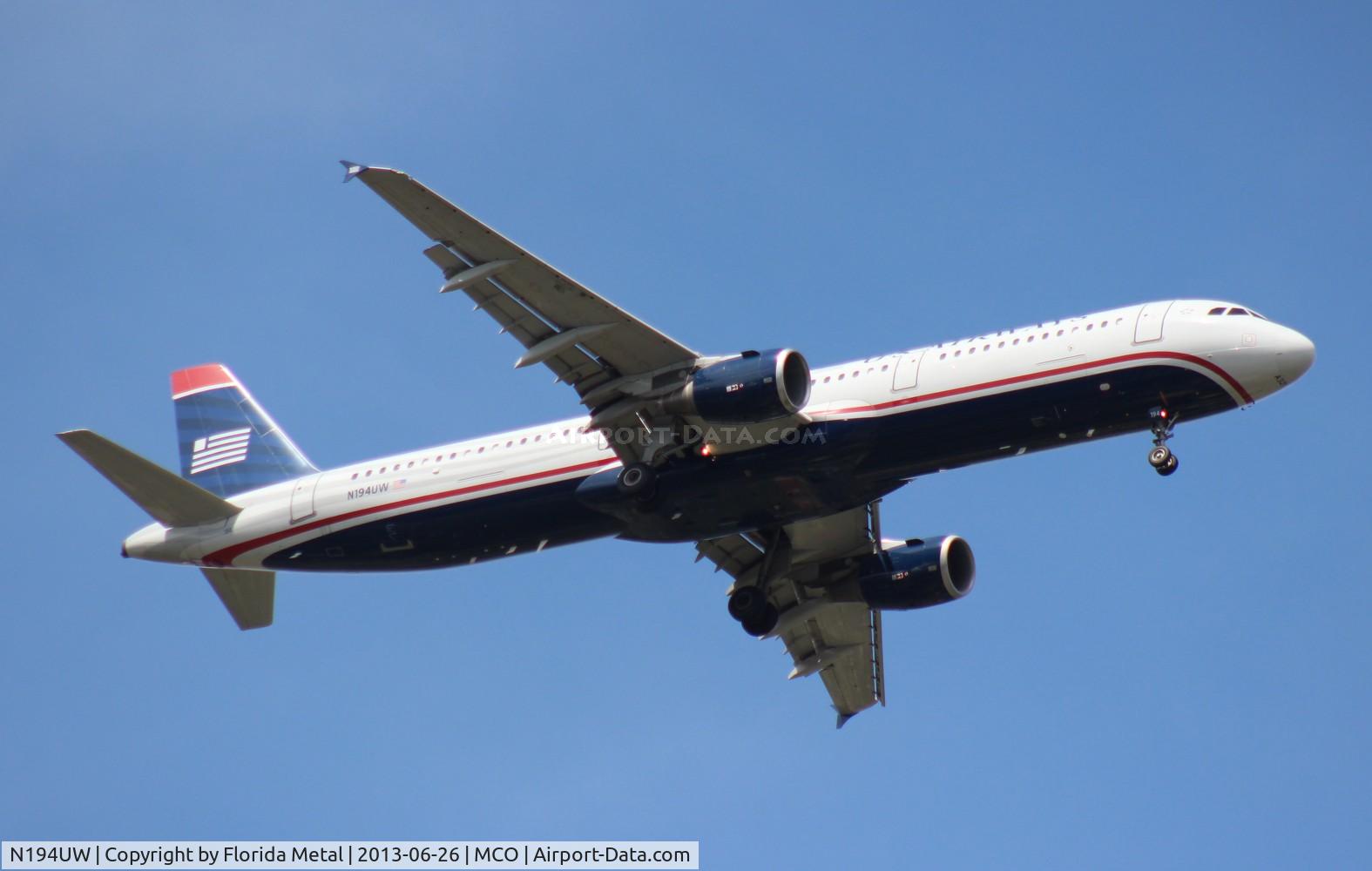 N194UW, 2008 Airbus A321-211 C/N 3629, USAirways A321