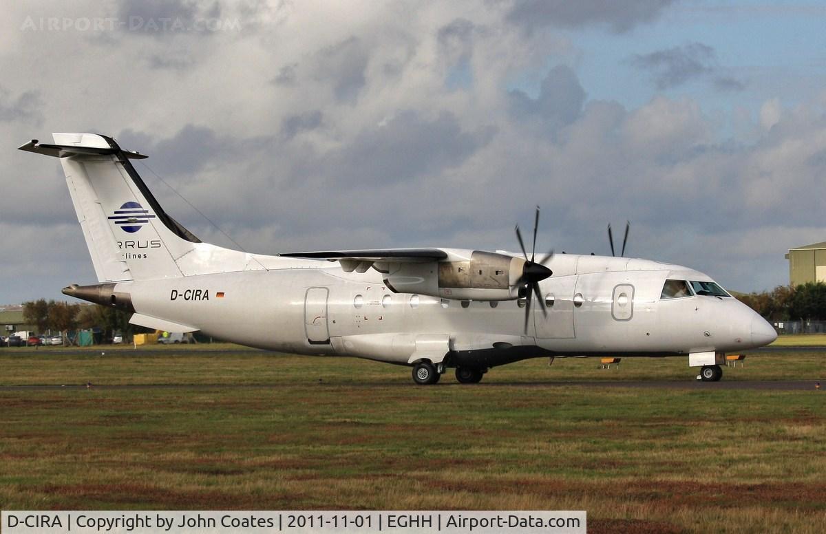D-CIRA, 1996 Dornier 328-100 C/N 3077, ex Cirrus Airlines taxiing to JETS on arrival