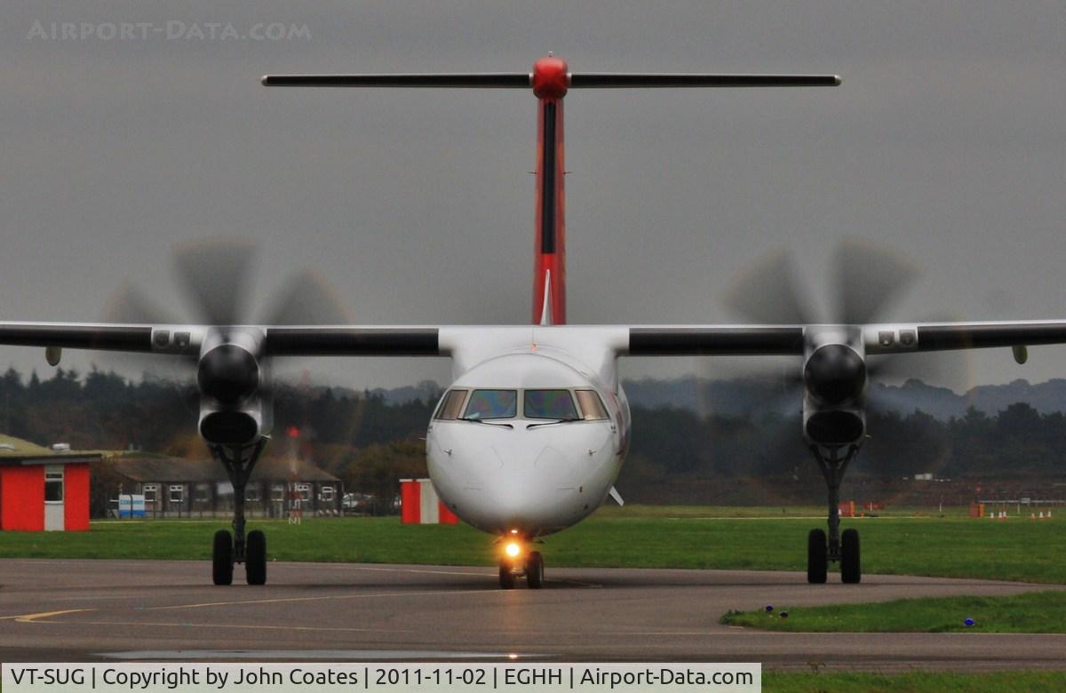 VT-SUG, 2011 De Havilland Canada DHC-8-402Q Dash 8 Dash 8 C/N 4387, Taxiing to depart