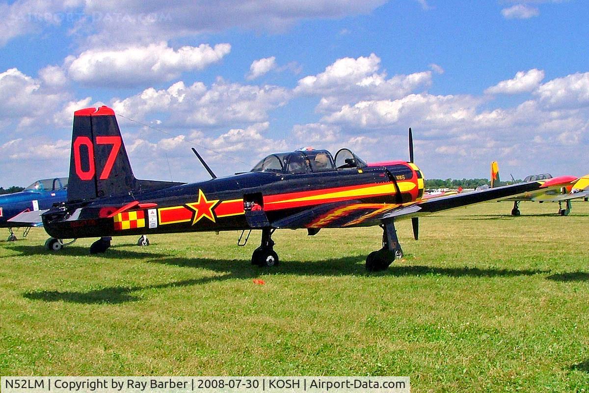 N52LM, Yakovlev (Aerostar) Yak-52 C/N 9812107, Yakovlev Yak-52  [9812107] Oshkosh-Wittman Regional Airport~N 30/07/2008