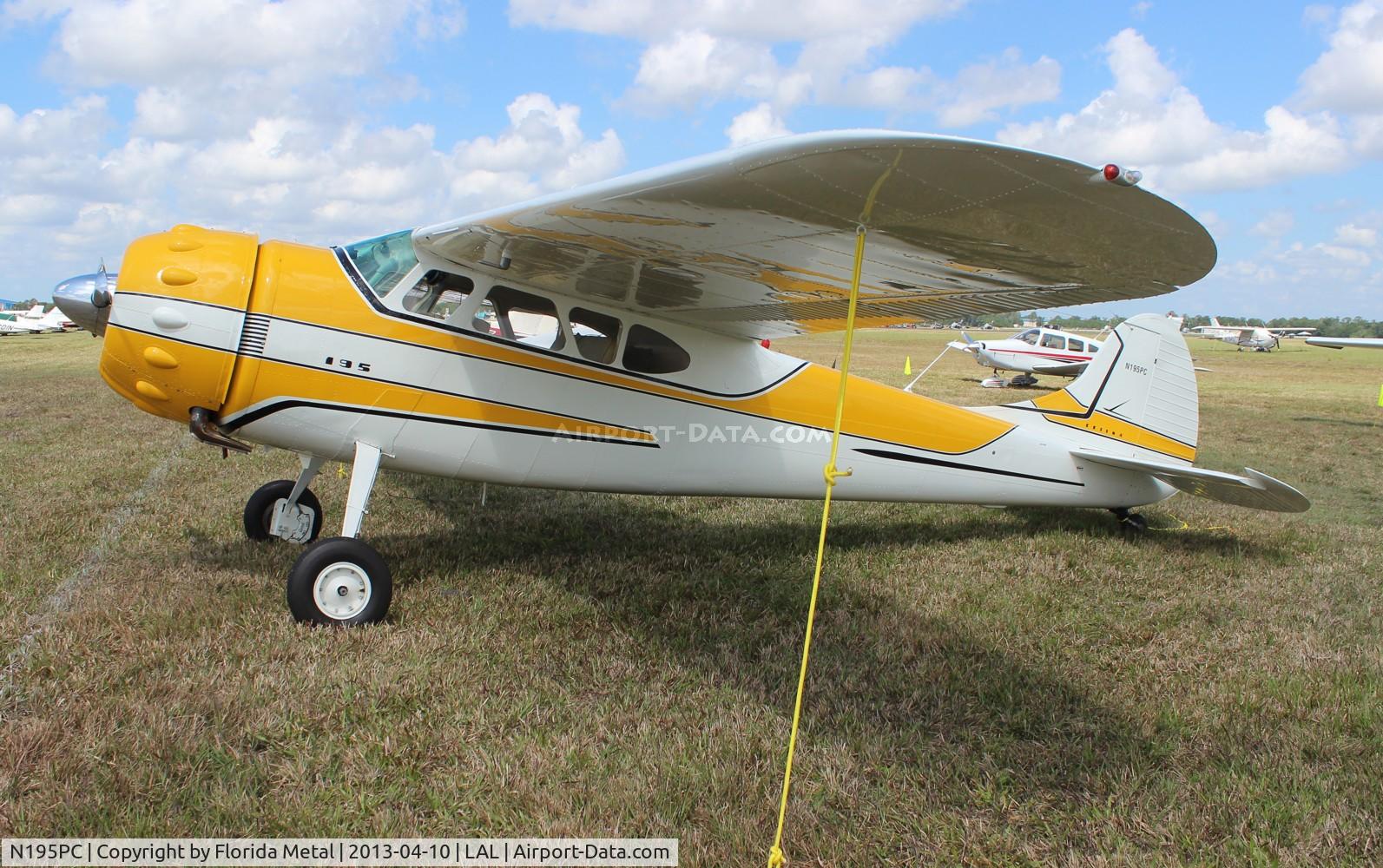 N195PC, 1954 Cessna 195B Businessliner C/N 16140, Cessna 195B