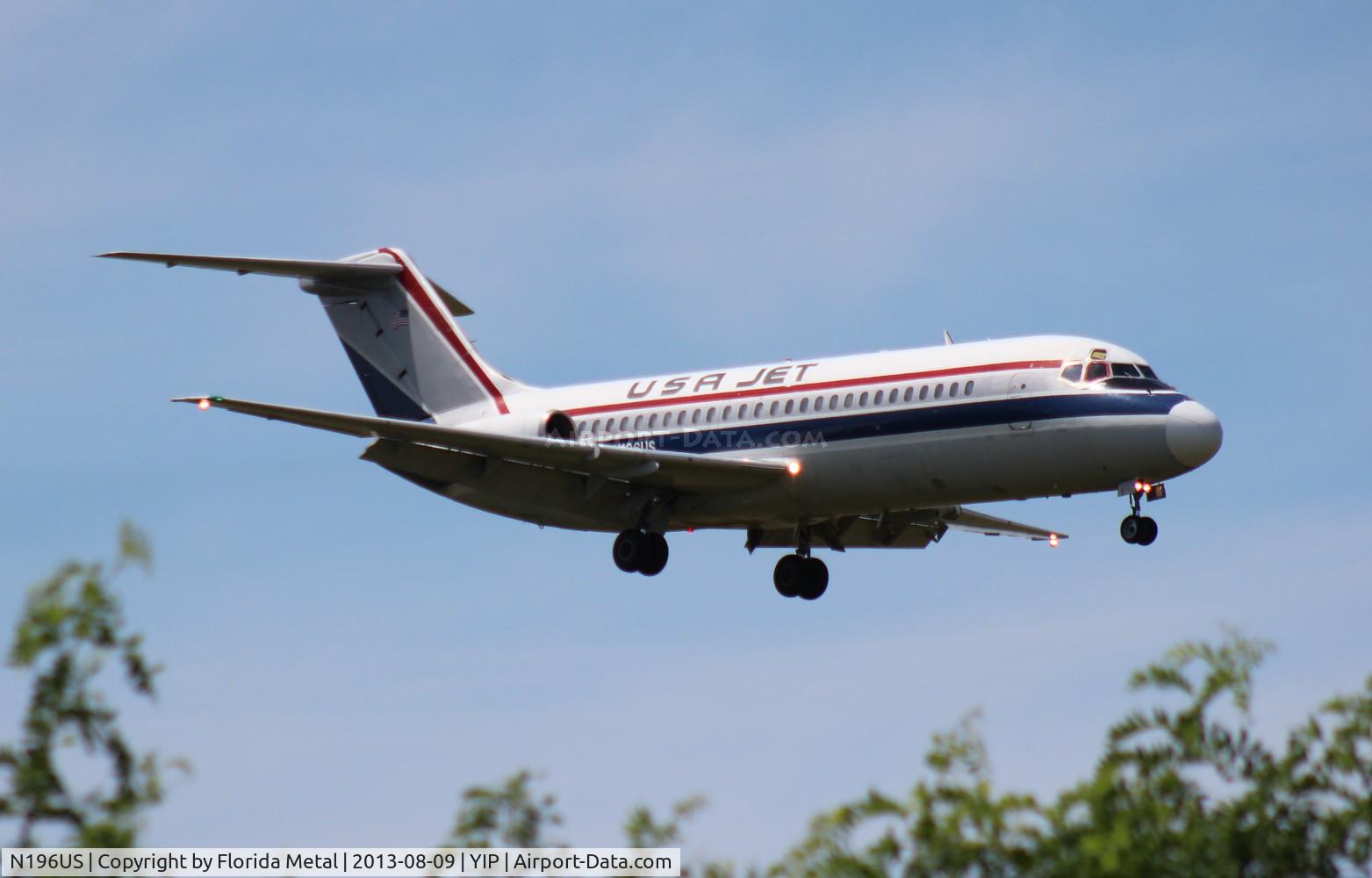 N196US, 1967 Douglas DC-9-15F C/N 47155, USA Jet DC-9-15F