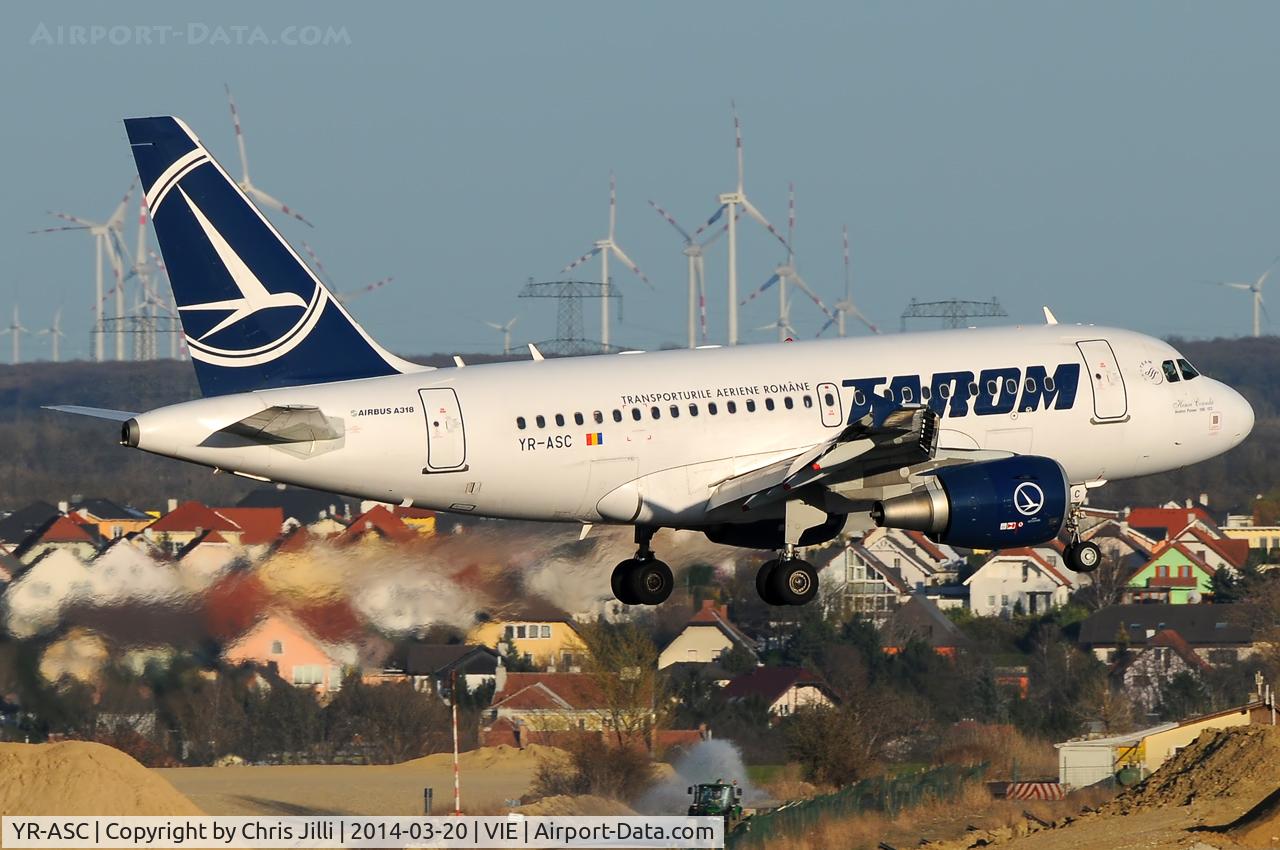YR-ASC, 2007 Airbus A318-121 C/N 3220, TAROM
