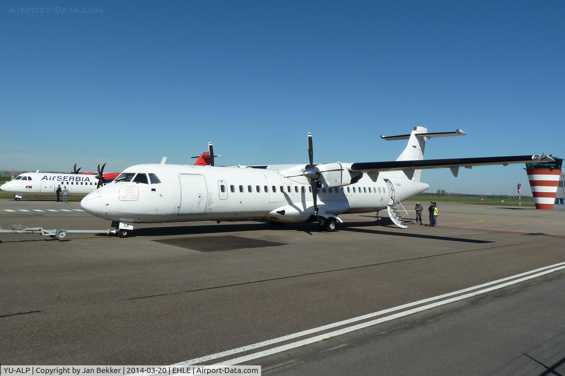 YU-ALP, 1990 ATR 72-202 C/N 189, Just arrived at Lelystad Airport to get a new livery by QAPS. Behind the plane the YU-ALU that just got its new livery.