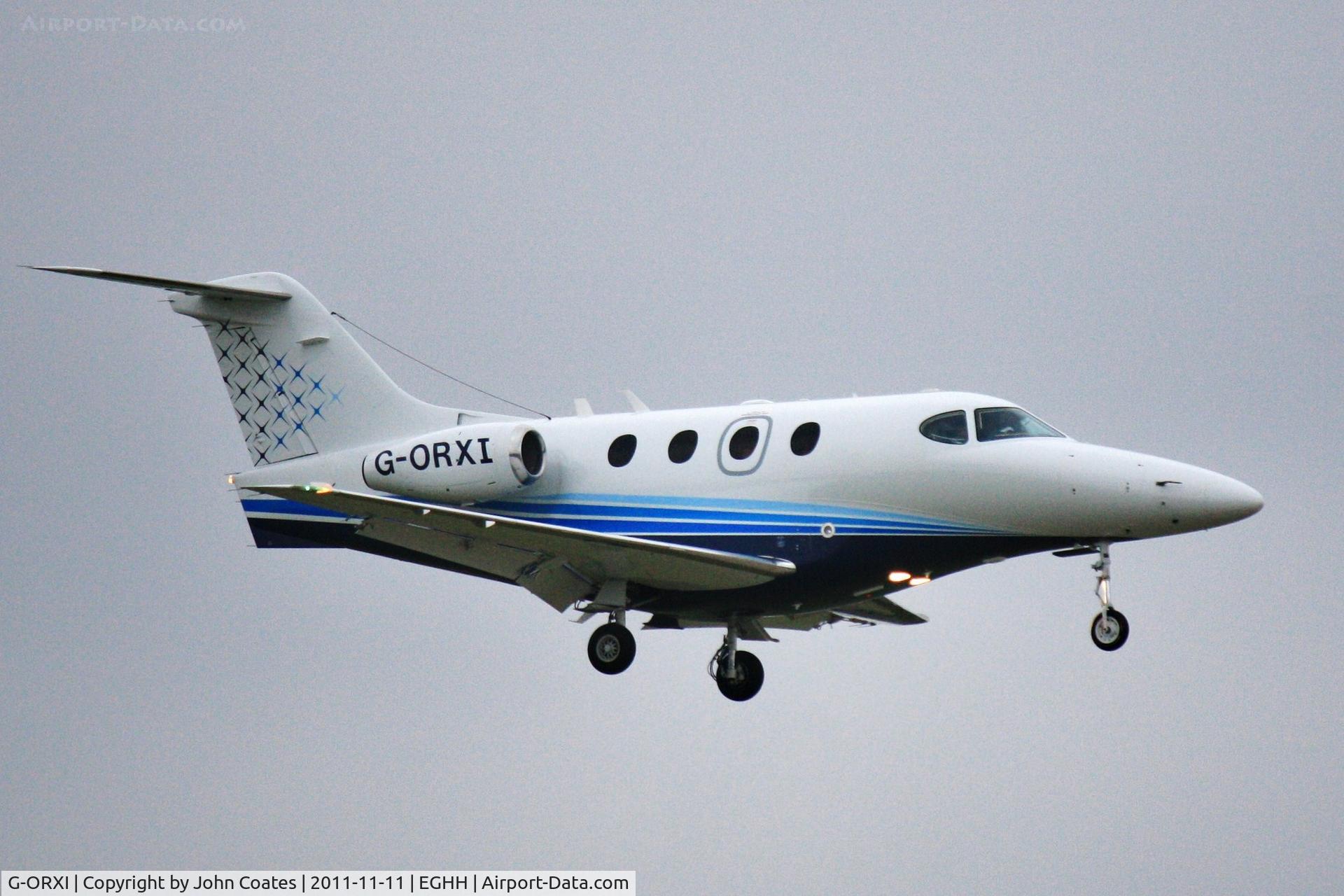 G-ORXI, 2007 Hawker Beechcraft 390 Premier 1A C/N RB-195, Finals to 26