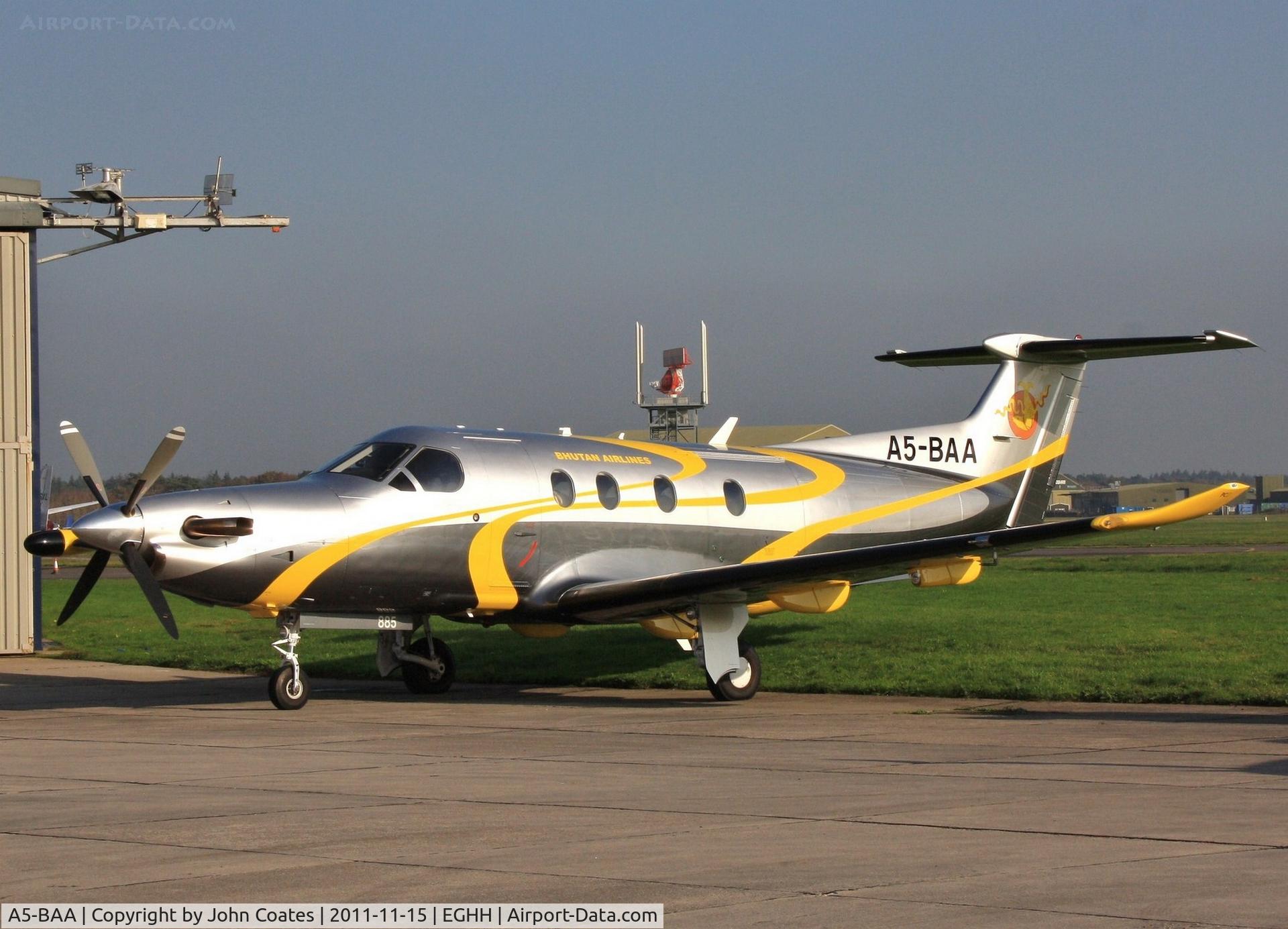 A5-BAA, 2008 Pilatus PC-12/47 C/N 885, At Pilatus Centre