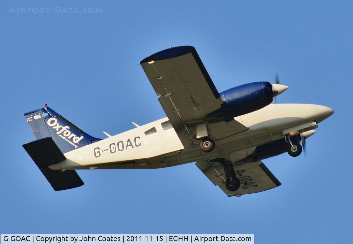 G-GOAC, 1976 Piper PA-34-200T Seneca II C/N 34-7770007, Low pass