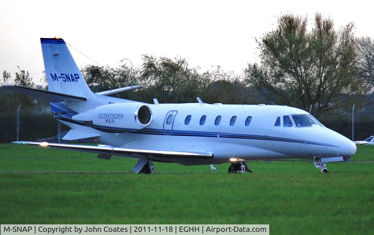 M-SNAP, 2008 Cessna 560XL Citation XLS C/N 560-5770, Arriving 26