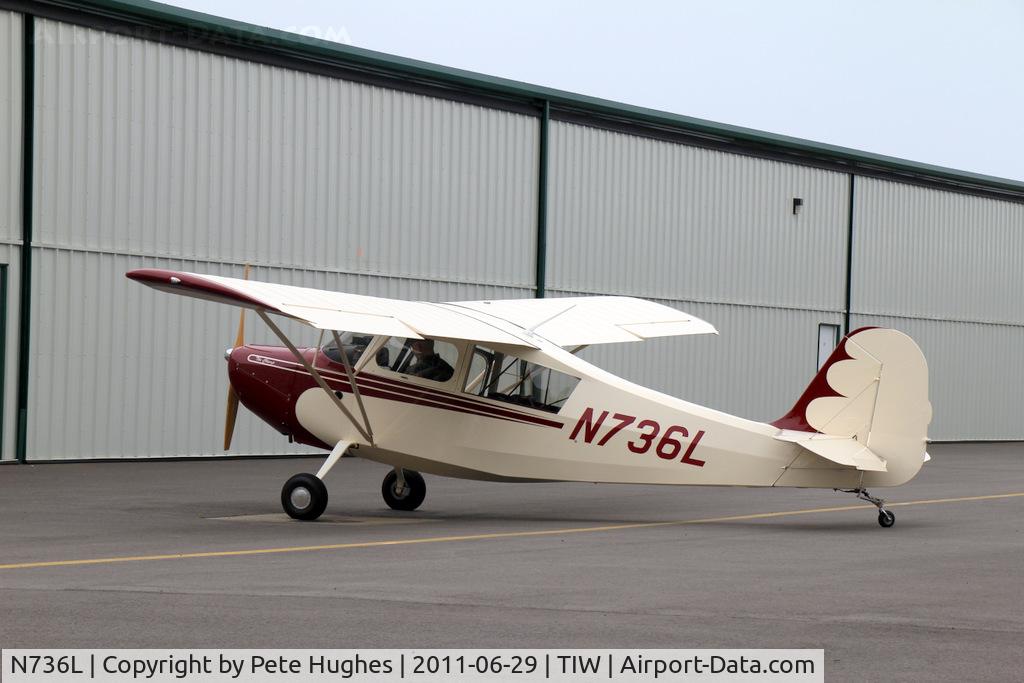 N736L, American Champion 7EC C/N 1031-2011, N736L 7EC at Tacoma Narrows, WA