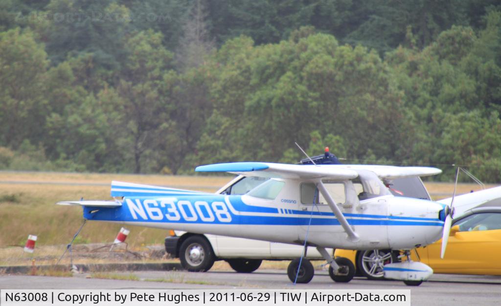 N63008, 1975 Cessna 150M C/N 15077044, N63008 Cessna 150, somewhat lackng in the tailfeather department, at Tacoma Narrows, WA