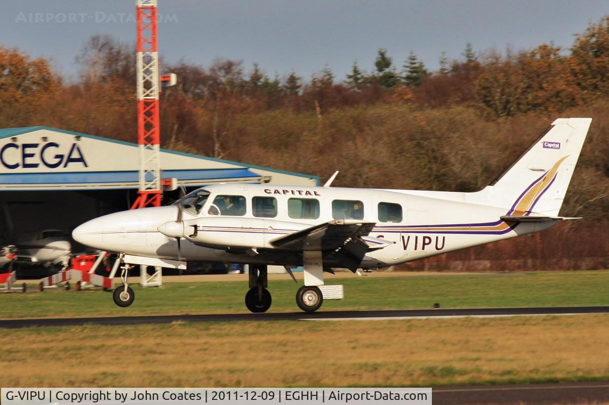 G-VIPU, 1981 Piper PA-31-350 Navajo Chieftain Chieftain C/N 31-8152115, Landing 26