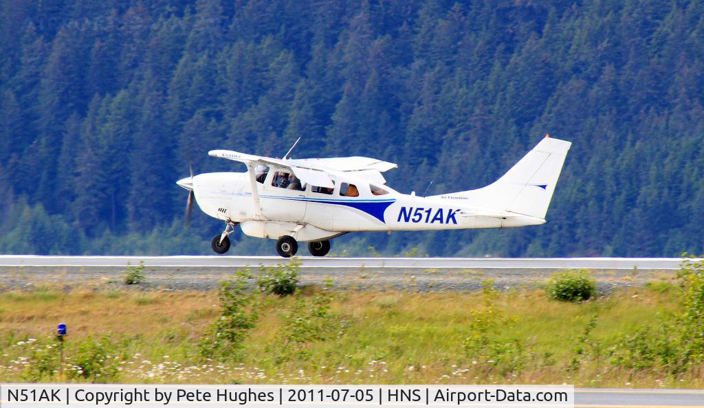 N51AK, Cessna U206G Stationair C/N U20603785, N51AK Cessna 206 landing at Haines, AK