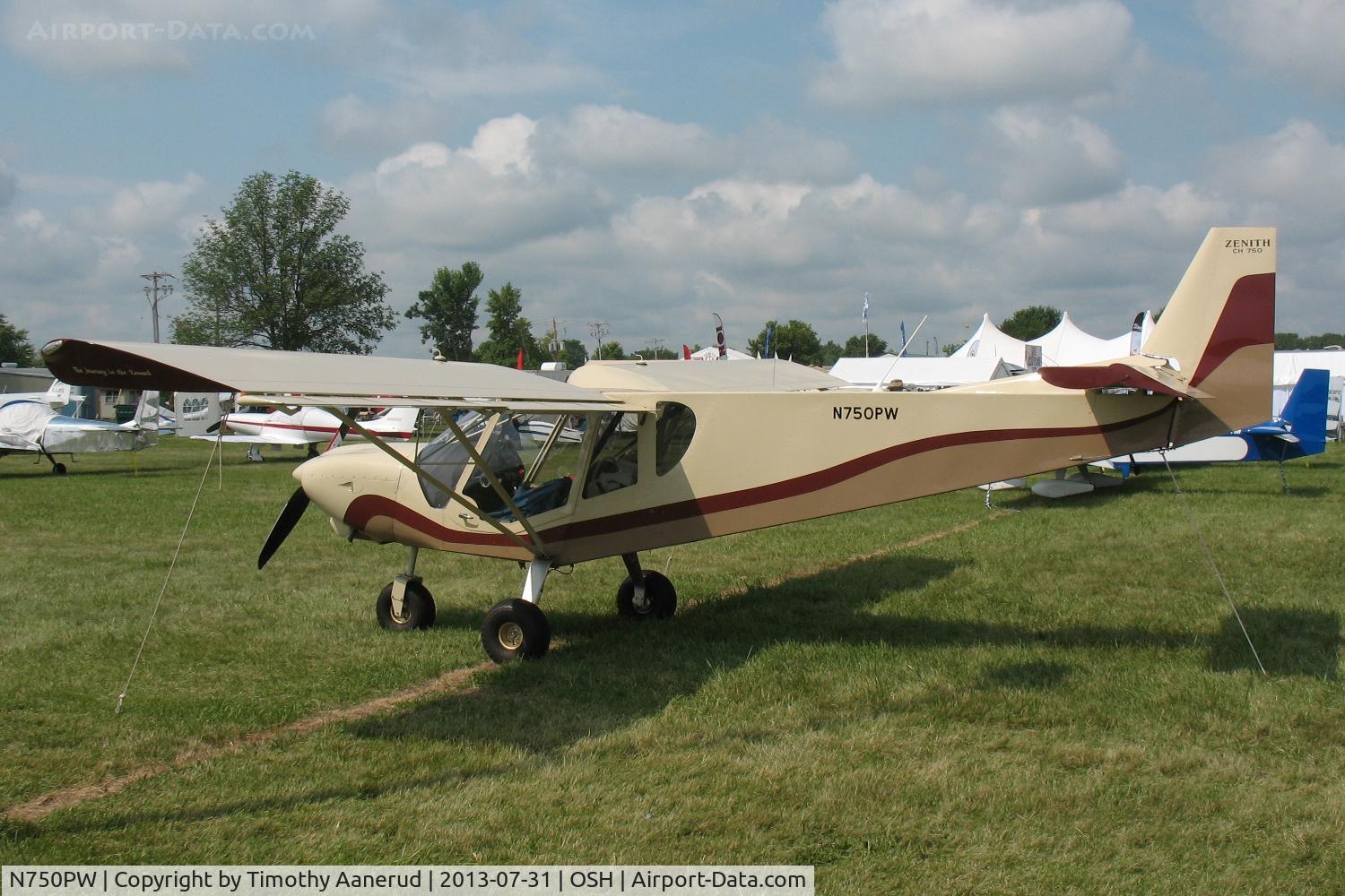 N750PW, 2012 Zenith STOL CH-750 C/N 75-7844, 20212 Zenith CH750, c/n: 75-7844. Slats removed.