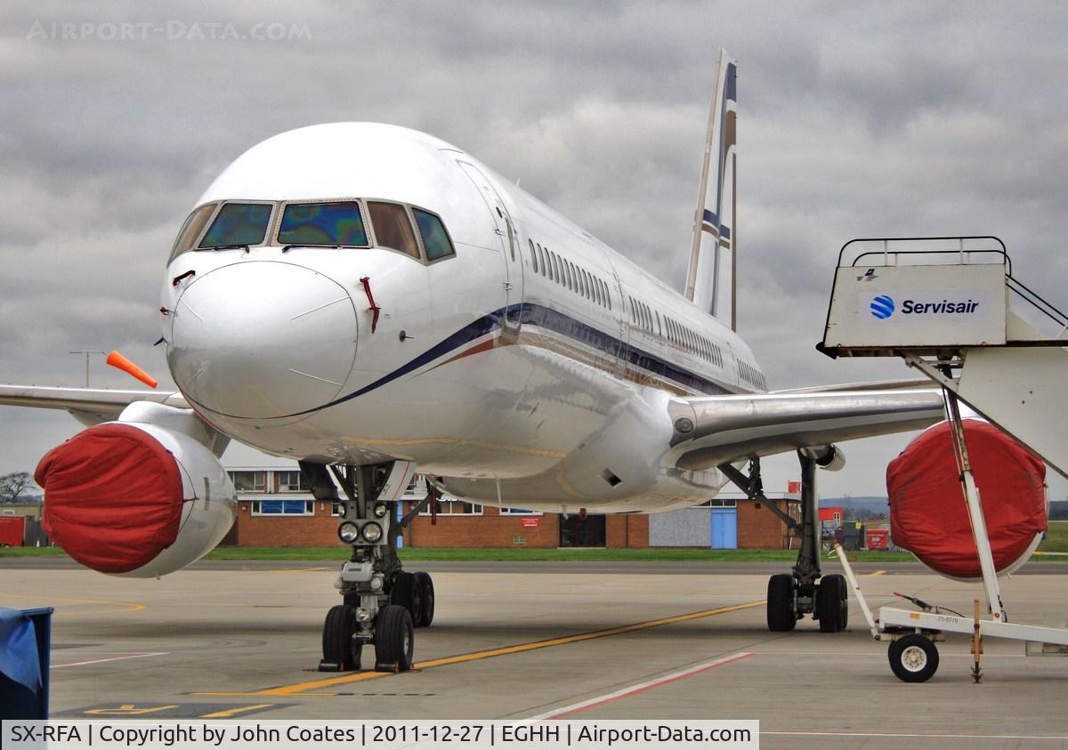 SX-RFA, 1999 Boeing 757-23N C/N 30232, Gainjet on the apron