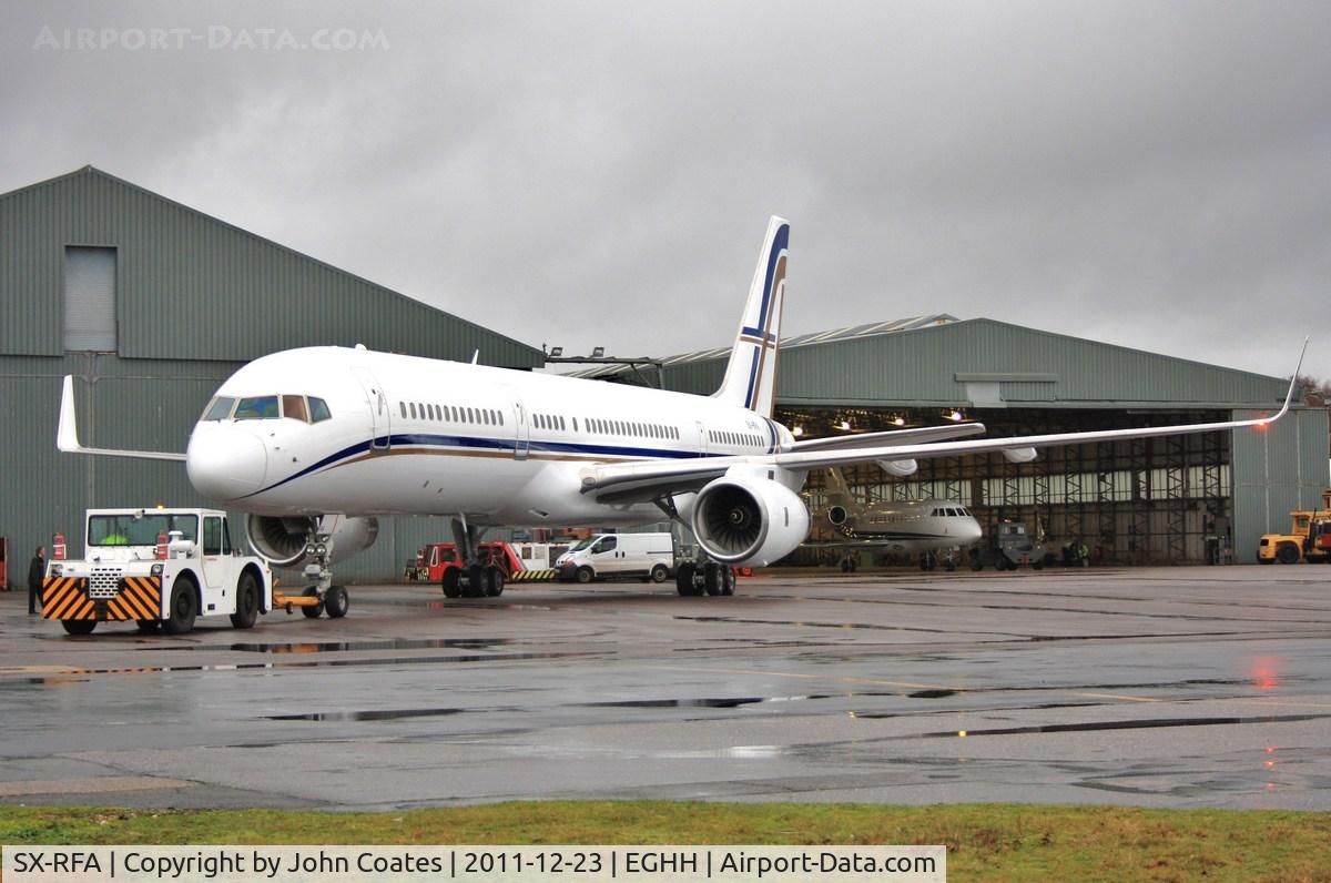 SX-RFA, 1999 Boeing 757-23N C/N 30232, Wet European ramp