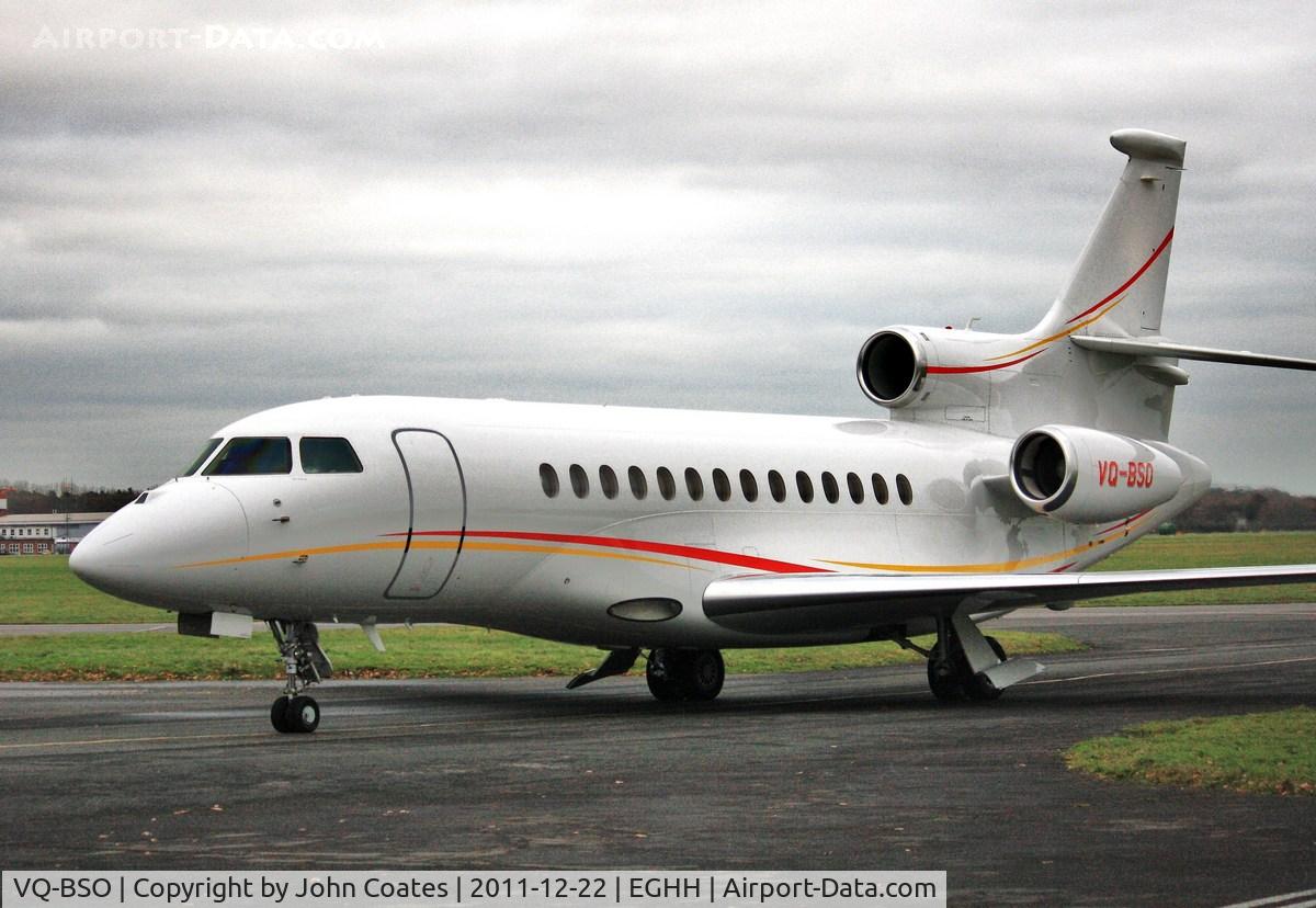 VQ-BSO, 2009 Dassault Falcon 7X C/N 064, At Sigs