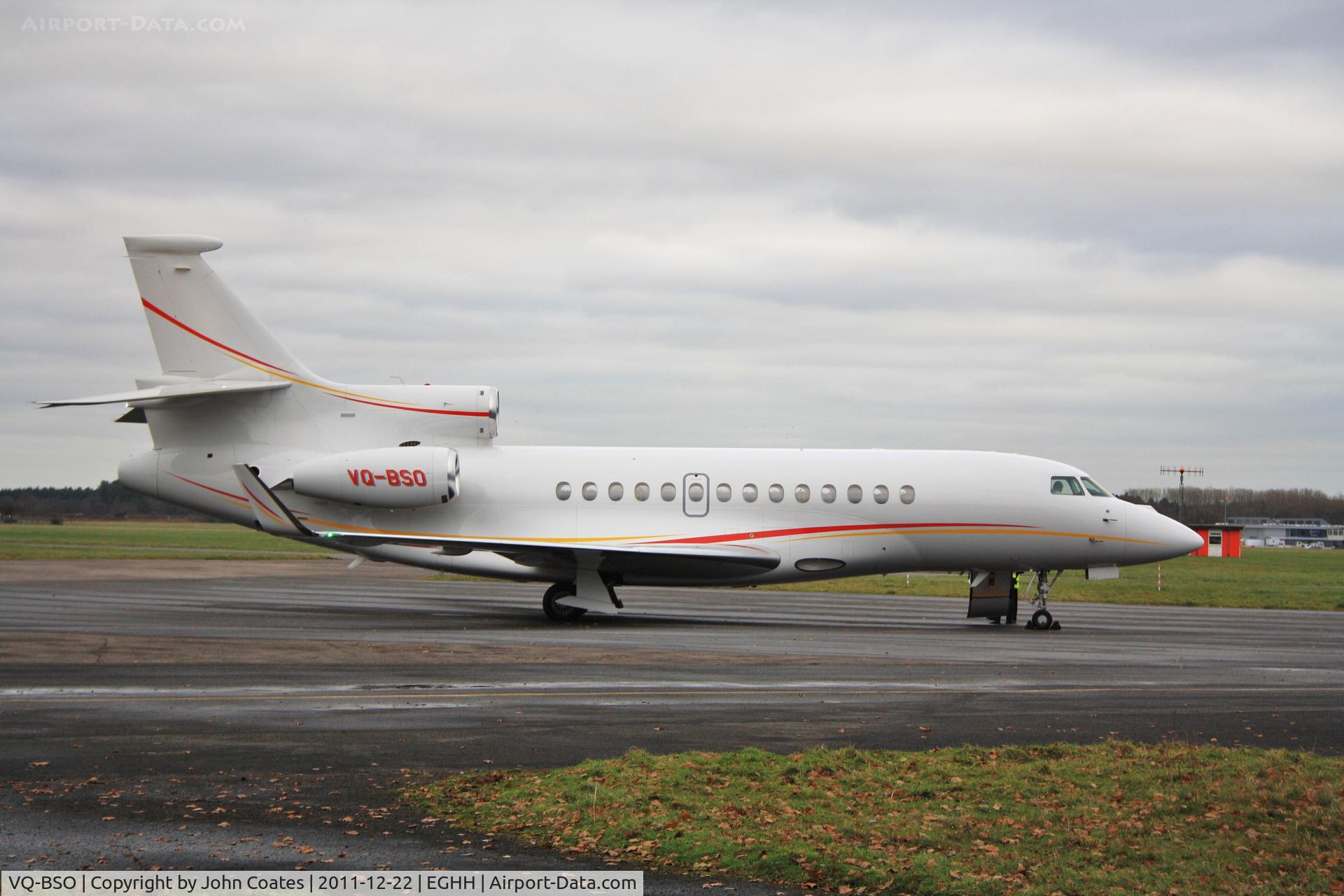 VQ-BSO, 2009 Dassault Falcon 7X C/N 064, At Sigs
