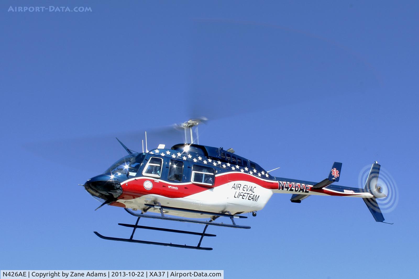 N426AE, Bell 206L-4 LongRanger IV LongRanger C/N 52426, Departing the Plaza Medical Center Heliport - Fort Worth, TX