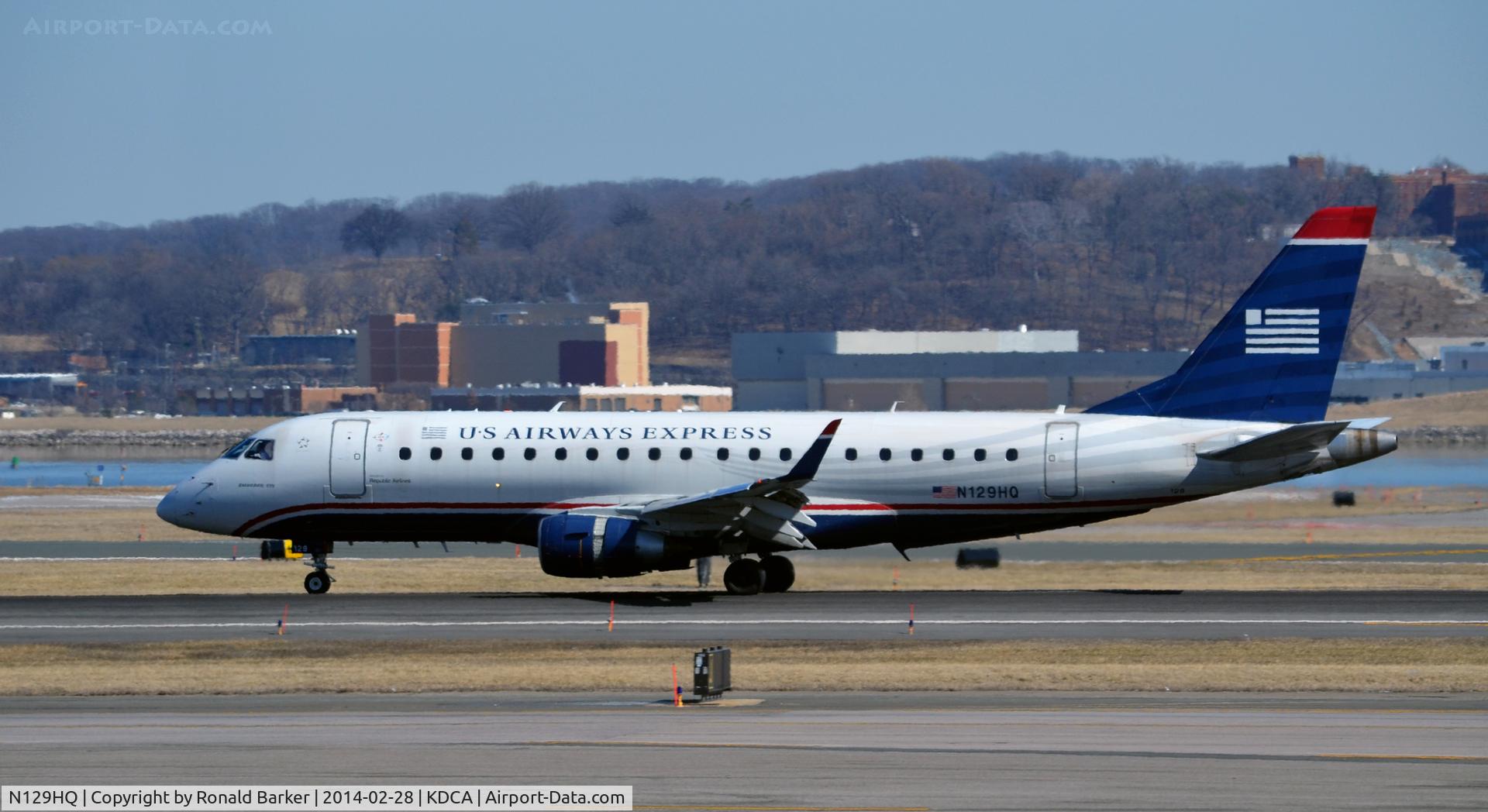 N129HQ, 2008 Embraer 175LR (ERJ-170-200LR) C/N 17000211, Landing roll National