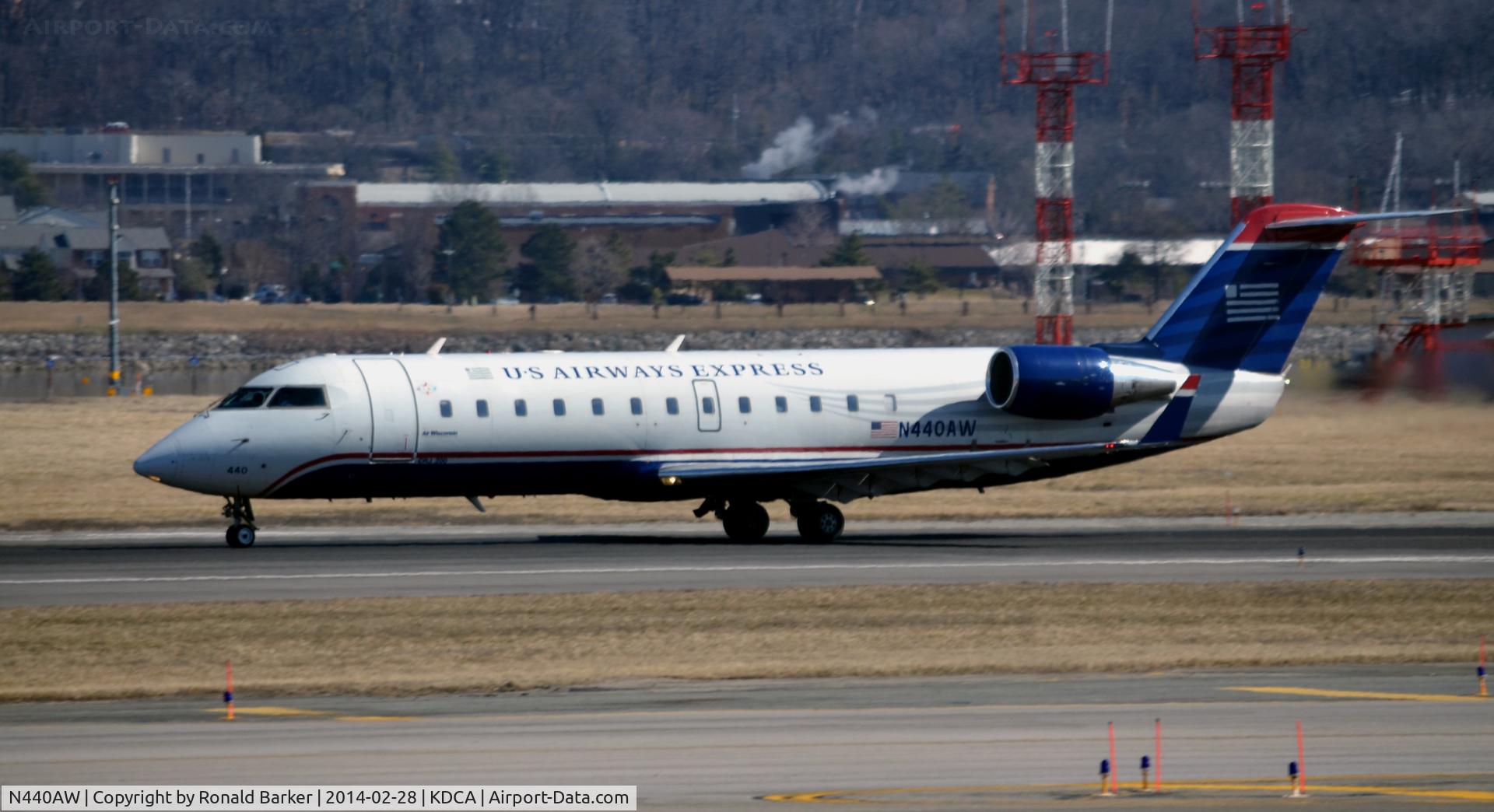 N440AW, 2003 Bombardier CRJ-200LR (CL-600-2B19) C/N 7766, Takeoff roll National