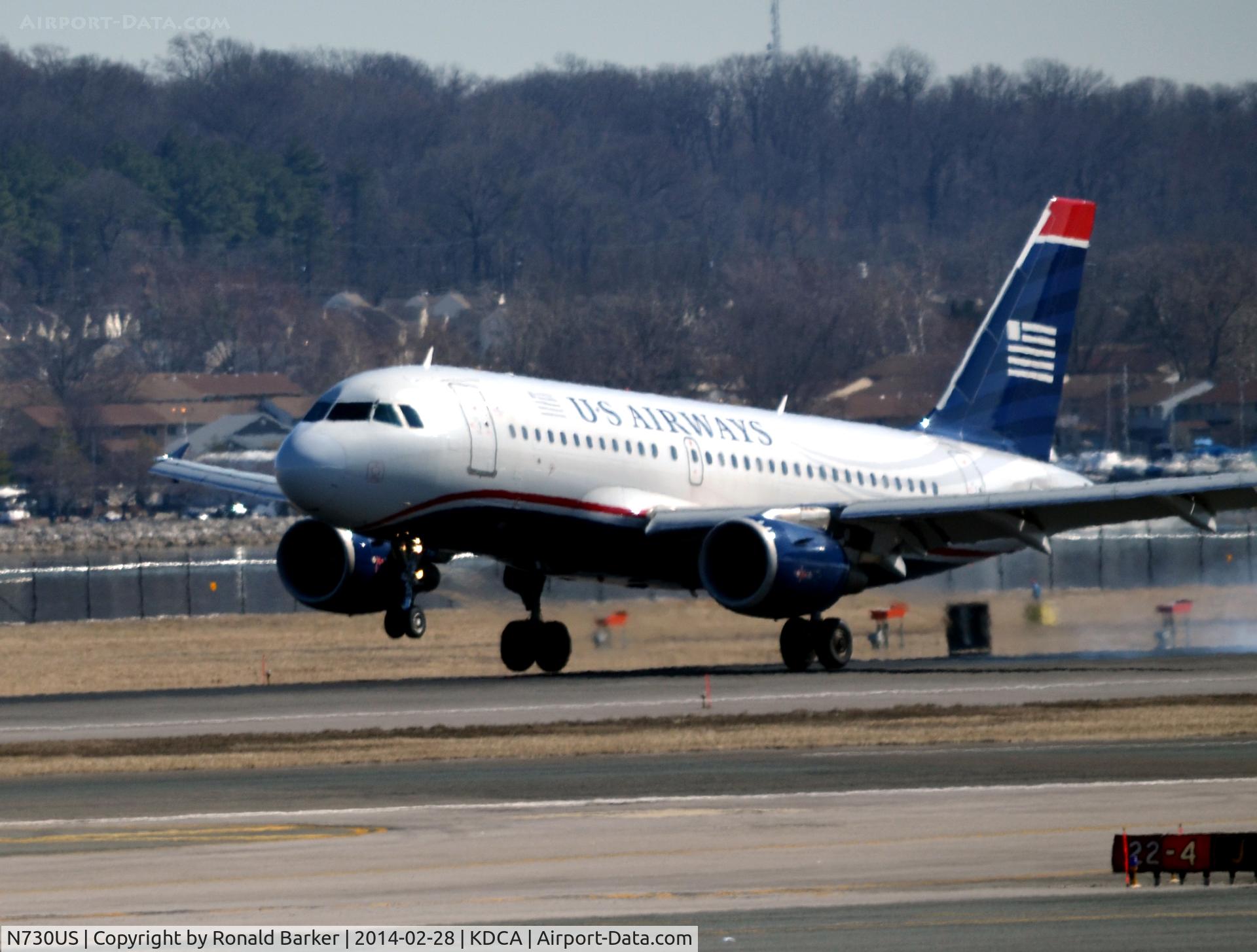 N730US, 2000 Airbus A319-112 C/N 1182, Touchdown National