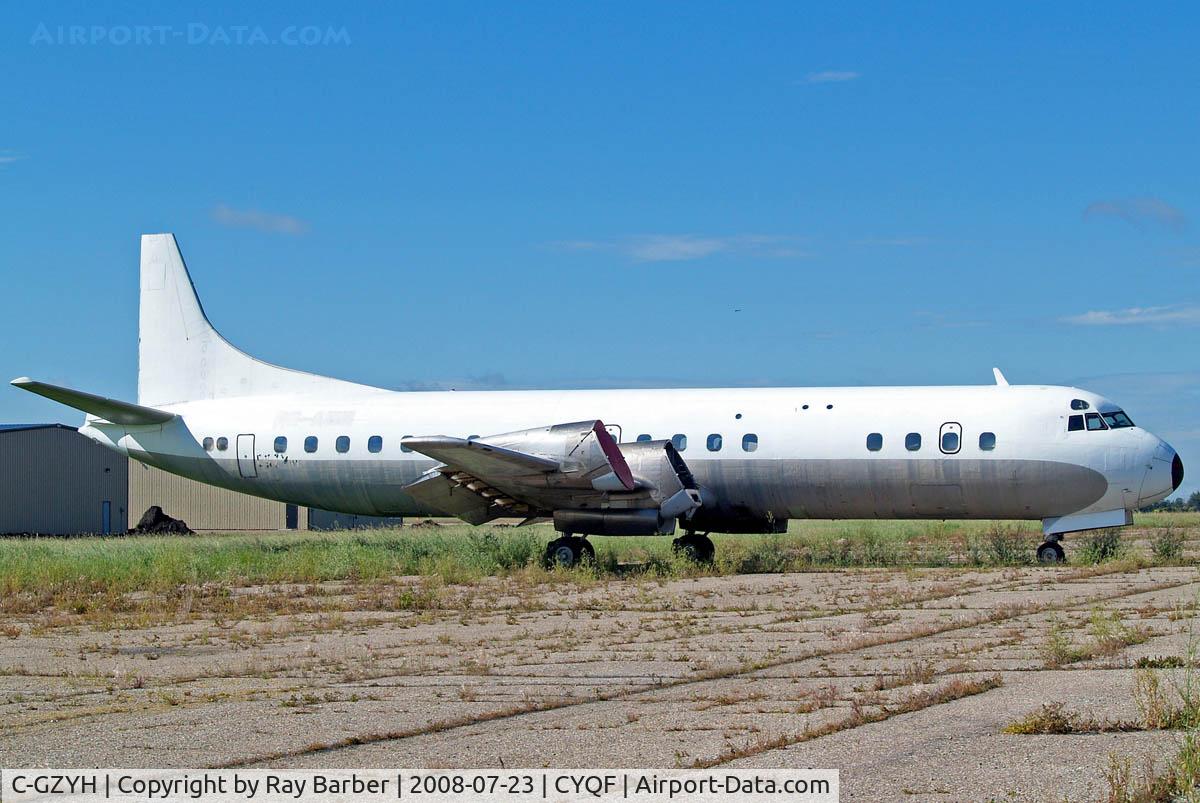 C-GZYH, 1960 Lockheed L-188A Electra C/N 1124, Lockheed L-188A Electra [1124] (Air Spray 1967 Ltd) Red Deer~ C 23/07/2008
