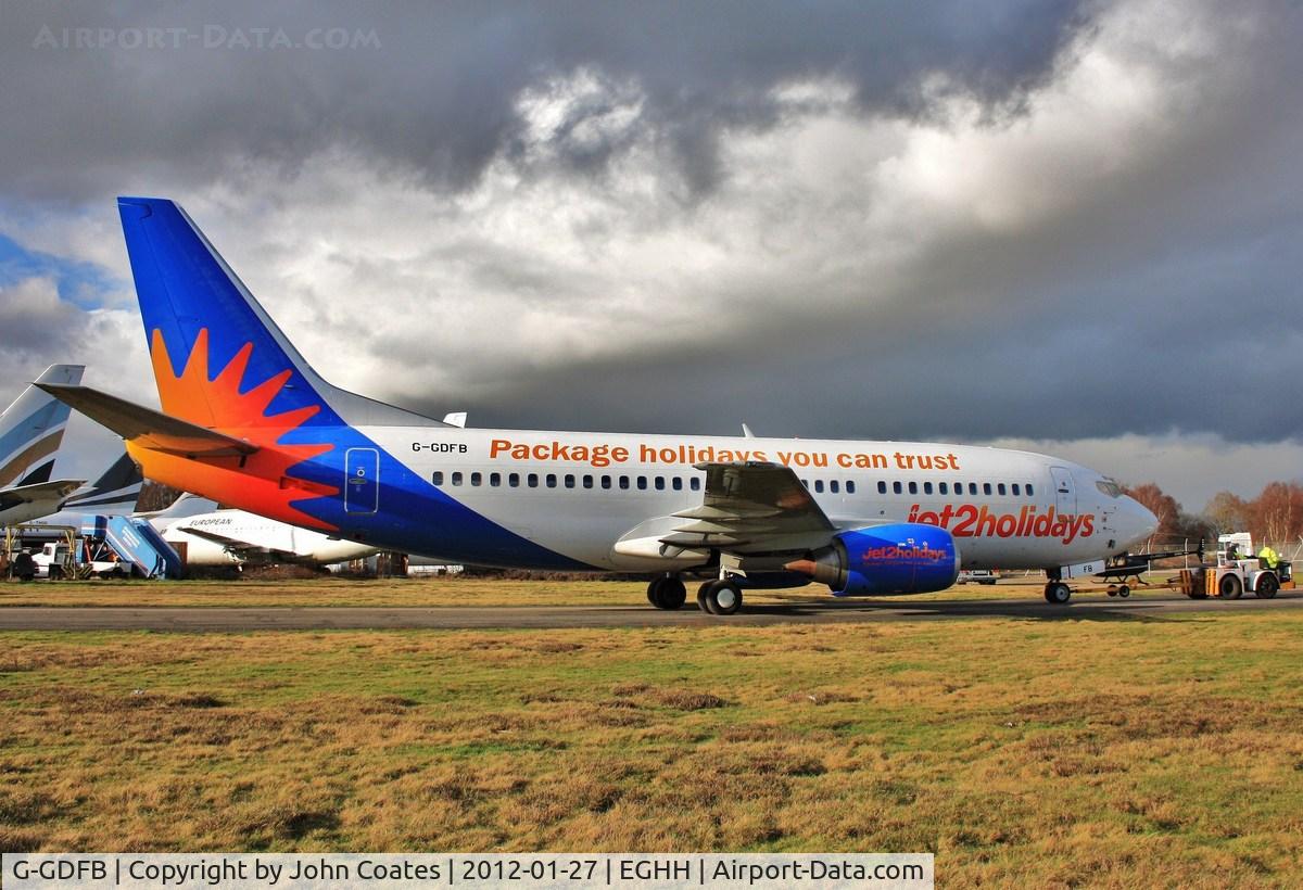 G-GDFB, 1992 Boeing 737-33A C/N 25743, Awaiting delivery after repaint