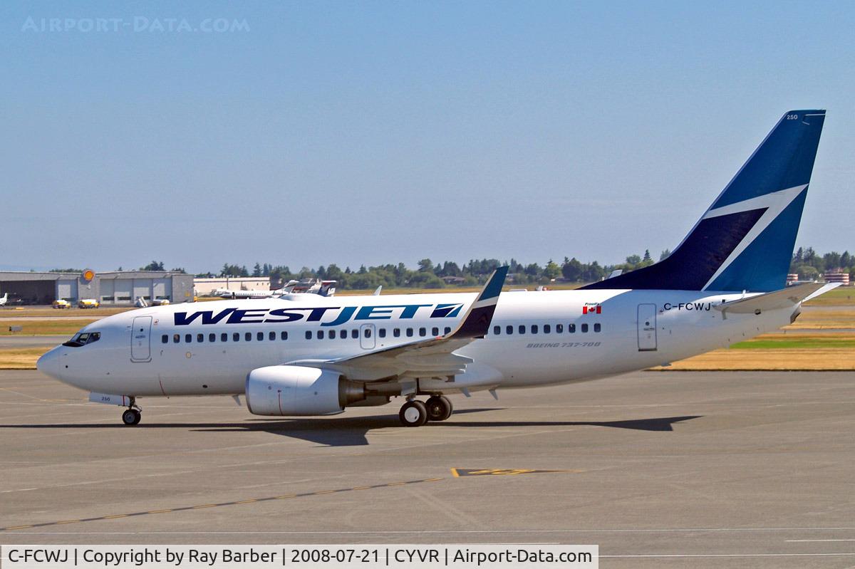 C-FCWJ, 2008 Boeing 737-7CT C/N 35086, Boeing 737-7CT [35086] (Westjet) Vancouver International~C 21/07/2008