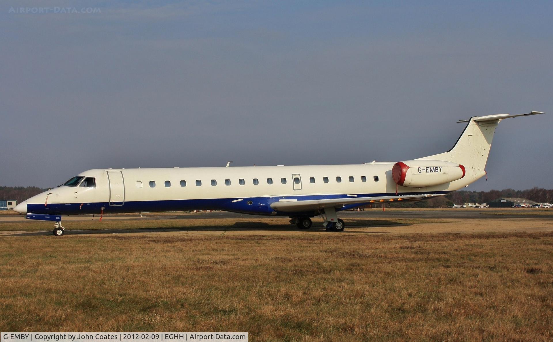 G-EMBY, 2002 Embraer EMB-145EU (ERJ-145EU) C/N 145617, Awaiting paintshop