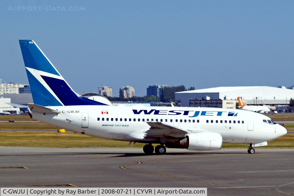 C-GWJU, 2006 Boeing 737-6CT C/N 34289, Boeing 737-6CT [34289] (Westjet) Vancouver International~C 21/07/2008