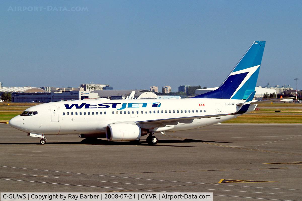 C-GUWS, 2002 Boeing 737-76N C/N 33378, Boeing 737-76N [33378] (Westjet) Vancouver International~C 21/07/2008