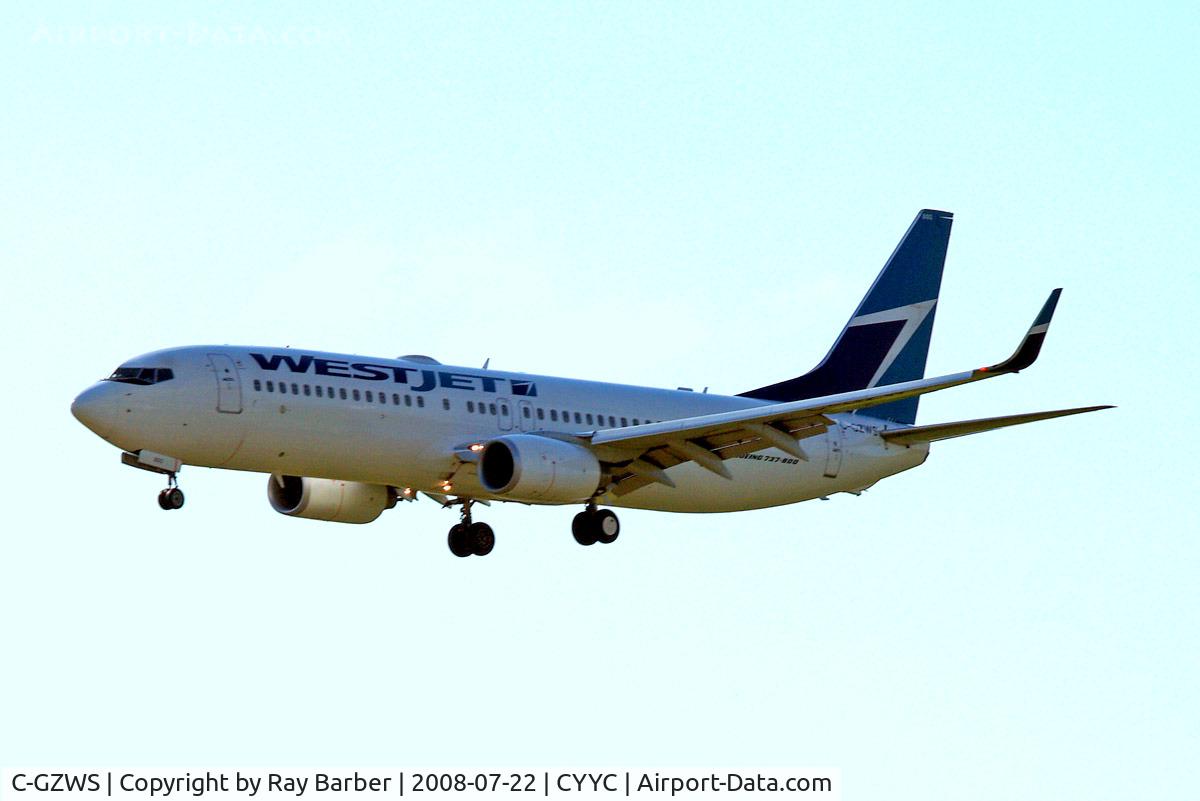 C-GZWS, 2005 Boeing 737-8CT C/N 32770, Boeing 737-8CT [32770] (Westjet) Calgary-International~C 22/07/2008