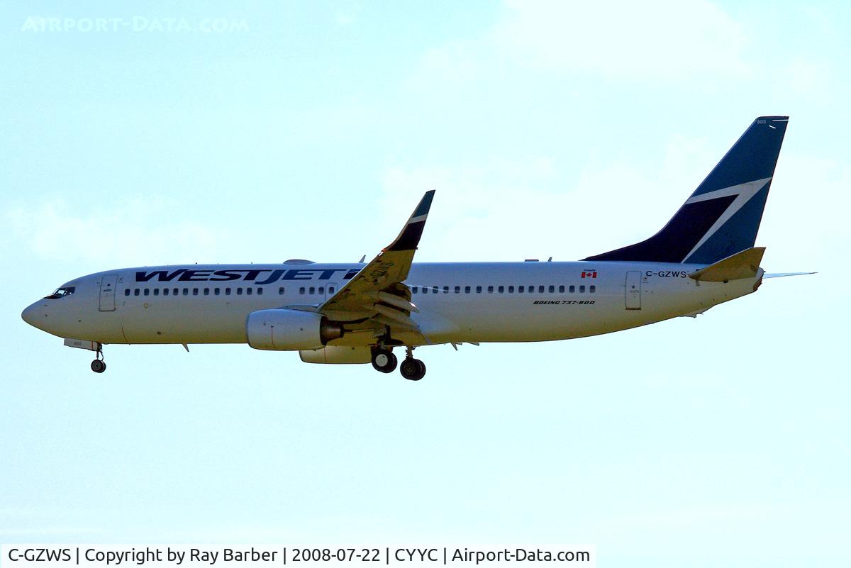 C-GZWS, 2005 Boeing 737-8CT C/N 32770, Boeing 737-8CT [32770] (Westjet) Calgary-International~C 22/07/2008