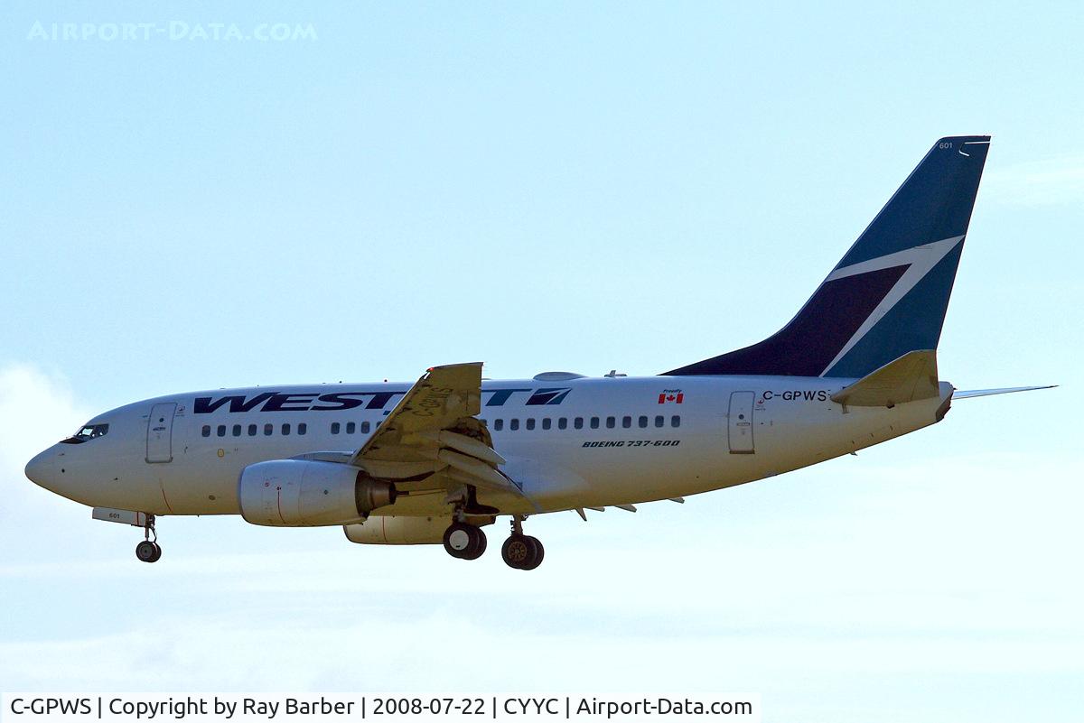 C-GPWS, 2005 Boeing 737-6CT C/N 34284, Boeing 737-6CT [34284] (Westjet) Calgary-International~C 22/07/2008