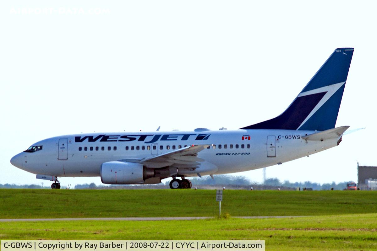 C-GBWS, 2006 Boeing 737-6CT C/N 34288, Boeing 737-6CT [34288] (Westjet) Calgary-International~C 22/07/2008
