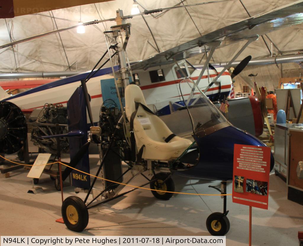 N94LK, 1994 Rotor Flight Dominator I C/N 1, N94LK Dominator in the museum at Fairbanks, AK