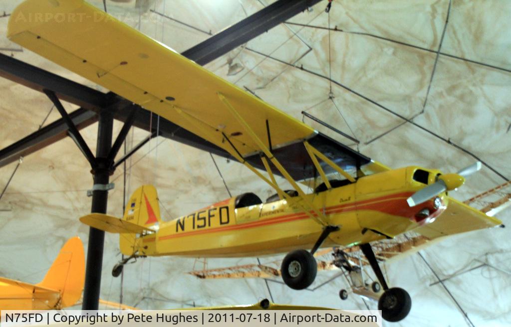 N75FD, 1976 Bakeng Duce C/N F-01, N75FD Bakeng Duce in the museum at Fairbanks, AK