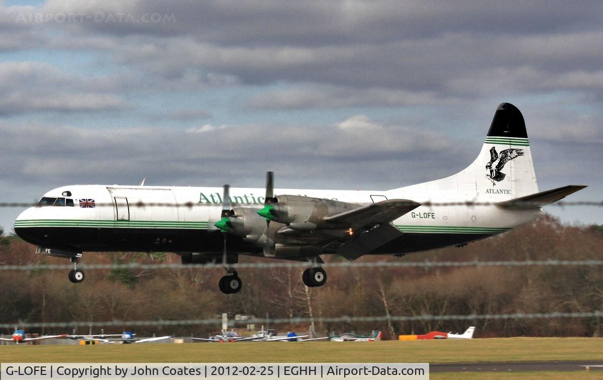 G-LOFE, 1966 Lockheed L-188C(A) Electra C/N 1144, Arriving 26