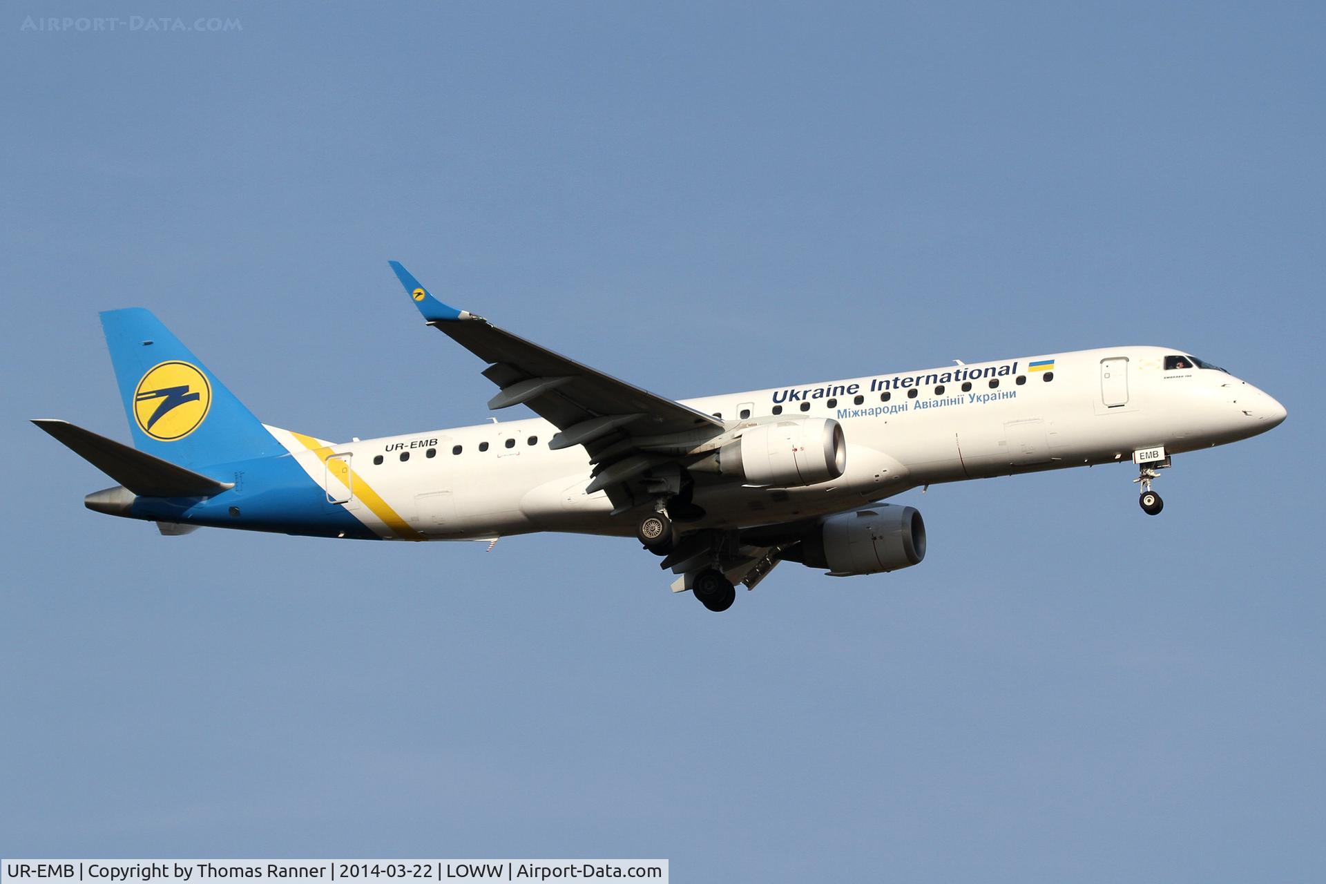 UR-EMB, 2012 Embraer 190STD (ERJ-190-100) C/N 19000501, Ukraine International Emb190