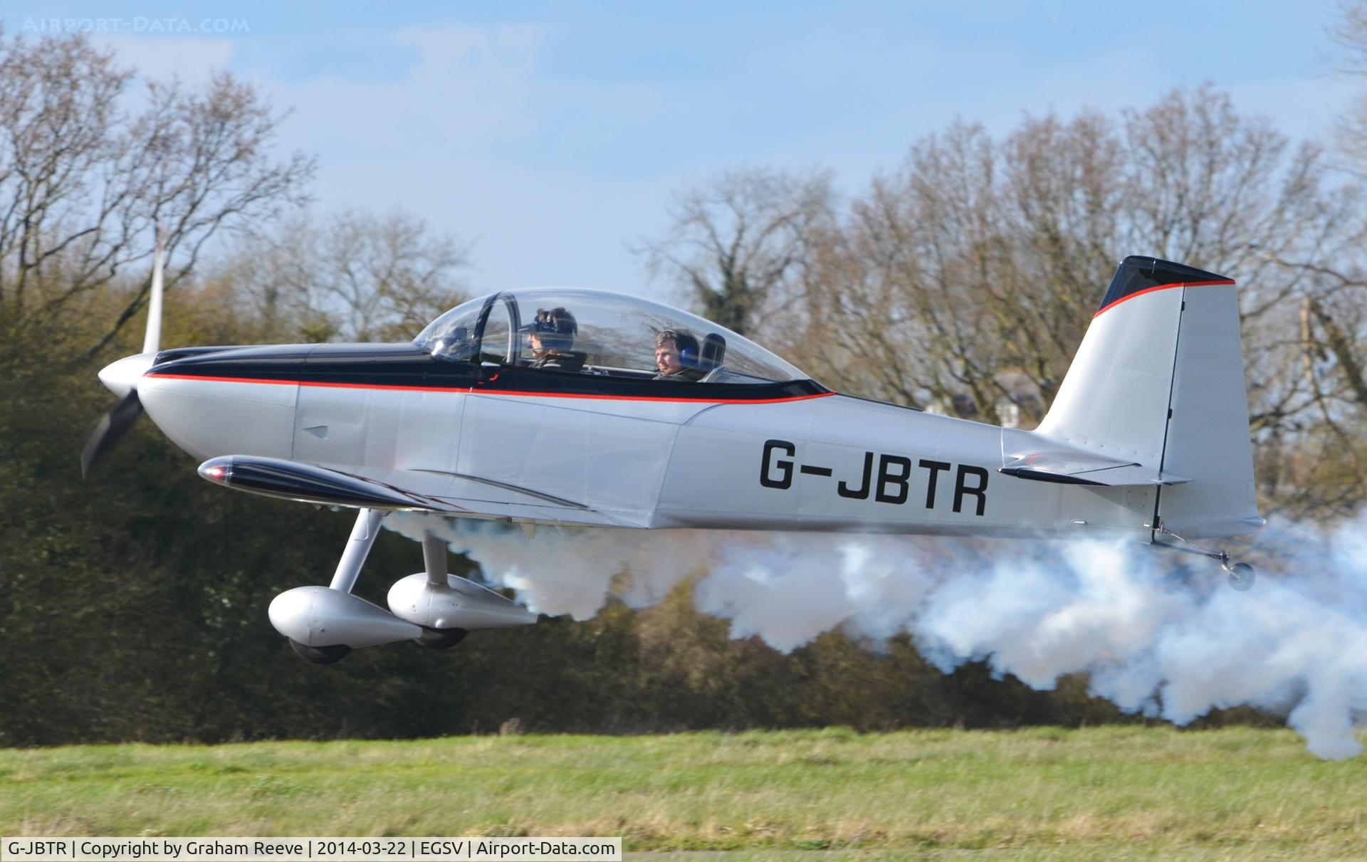 G-JBTR, 2006 Vans RV-8 C/N PFA 303-14562, Just taken off.