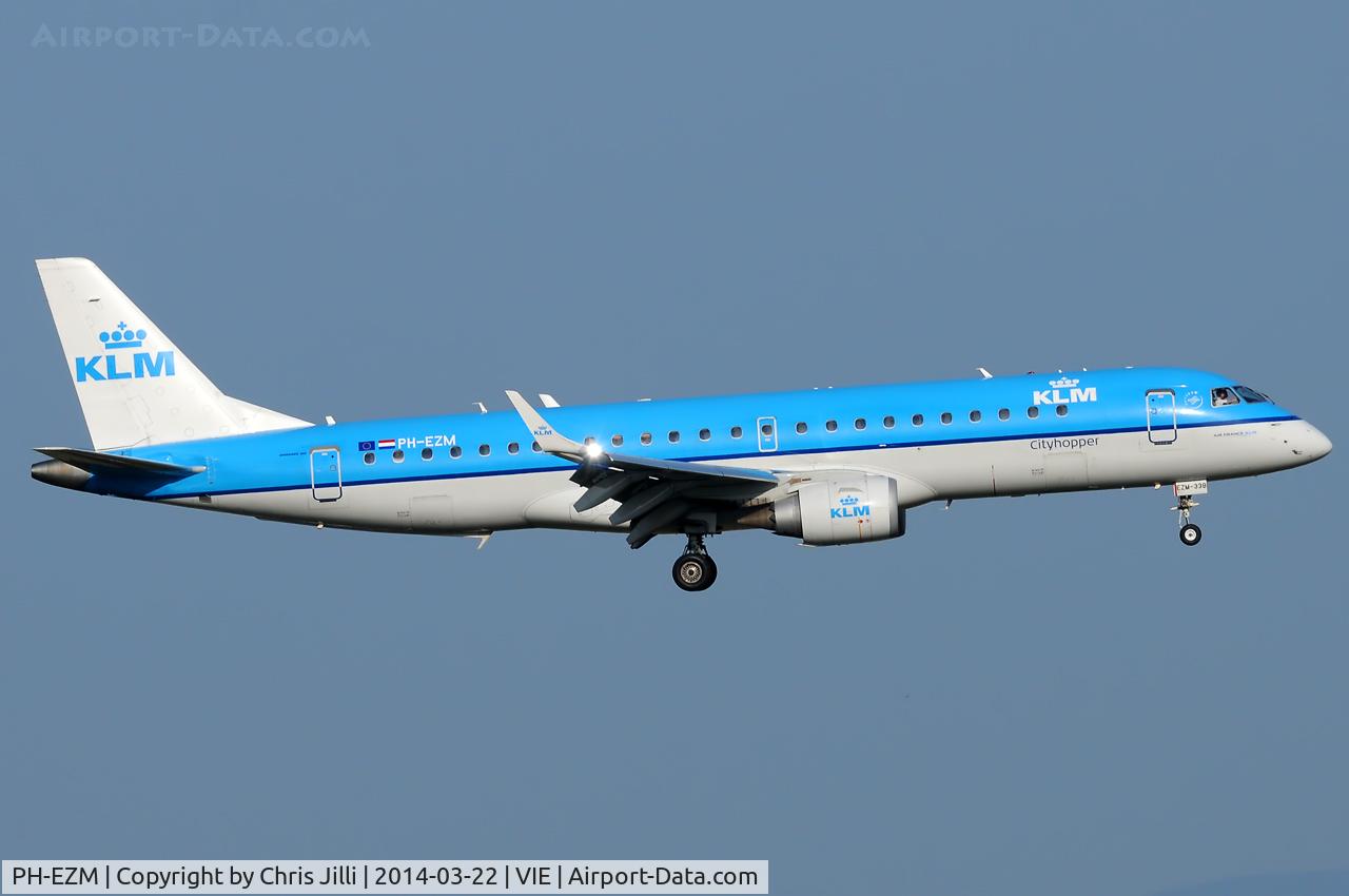 PH-EZM, 2010 Embraer 190LR (ERJ-190-100LR) C/N 19000338, KLM